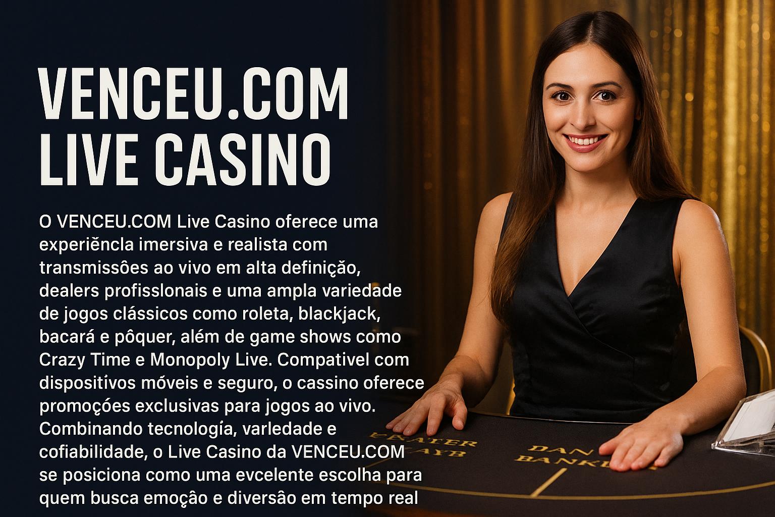 O VENCEU.COM Live Casino lança promoções regularmente