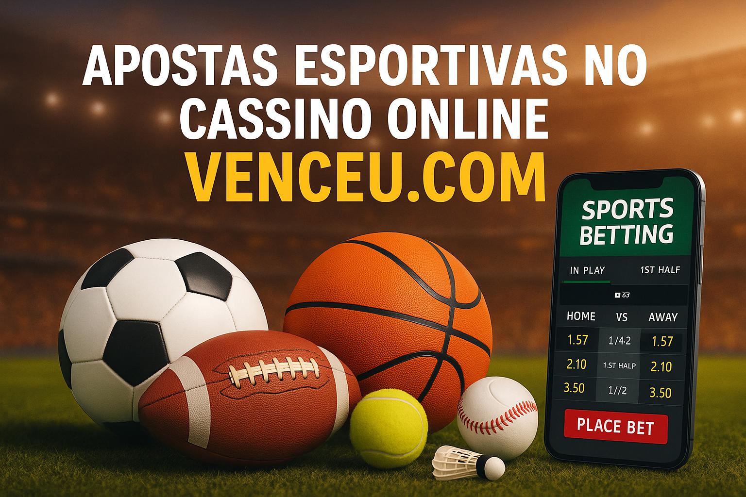 Apostas esportivas no cassino online VENCEU.COM  